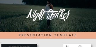 Statistics infographic : Night Stalker – PowerPoint