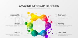 Statistics infographic : Premium quality 6 option marketing analytics presentation vector illustration te…