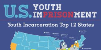 Statistics infographic : View MST Services top 12 states youth incarceration rates and statistics infogra…