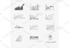 Statistics infographic : business finance statistics infographics doodle hand drawn elements. Concept – g…