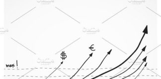 Statistics infographic : business sketch finance statistic infographic doodle hand drawn grahp