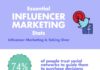 Statistics infographic : influencer marketing facts and statistics infographic