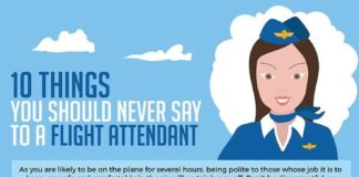 Travel infographic – 10 Things You Should Never Say To A Flight Attendant #Infographic #Travel #trave…