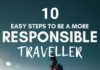 Travel infographic – 10 easy steps to becoming a more responsible traveller