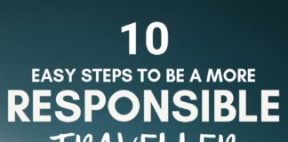 Travel infographic – 10 easy steps to becoming a more responsible traveller
