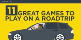 Travel infographic – 11 Great Games to Play On A Roadtrip #infographic
