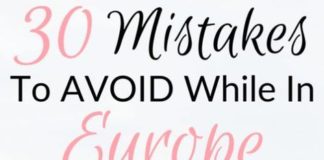 Travel infographic – 30 Rookie Travel Mistakes in Europe (And What to Do Instead)