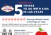 Travel infographic – 5 Things to Do with Kids in Las Vegas
