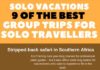 Travel infographic – 9 of the best group trips for solo travellers