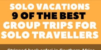 Travel infographic – 9 of the best group trips for solo travellers