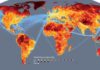 Travel infographic – A heat map of travel-times to nearest city