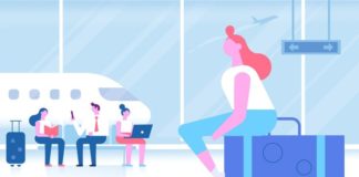 Travel infographic – Airport terminal flat vector set #elements#Infographics#travel#Business