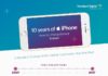 Travel infographic – Apple iPhone 10 years infographic travel