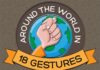 Travel infographic – Around the World in 18 Gestures #infographic
