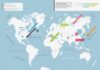 Travel infographic – Beautiful and cheap minimal world map with infographic elements