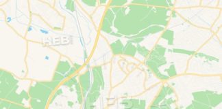 Travel infographic – Beeston and Stapleford, England Vector Map – Classic Colors