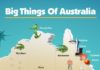 Travel infographic – Big Things of Australia Map