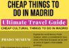 Travel infographic – CHEAP THINGS TO DO IN MADRID