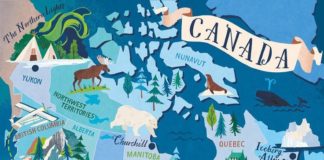 Travel infographic – Canada map for Boundless Magazine – Sara Mulvanny