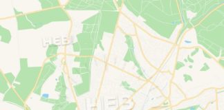 Travel infographic – Cannock, England Vector Map – Classic Colors