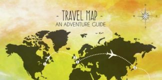Travel infographic – Carte Du Voyage Aquarelle