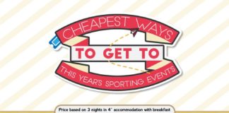 Travel infographic – Cheapest Way To Get To This Years Sporting Events Find the cheapest flight tick…