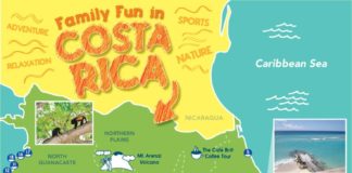 Travel infographic – Costa Rica Vacation Map for Family Vacations – an Infographic from HomeAway Trav…