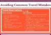 Travel infographic – Do You Know How to Avoid the Most Common Travel Mistakes?