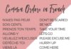 Travel infographic – Educational infographic : Educational infographic : Common orders in French using the Imperative mode