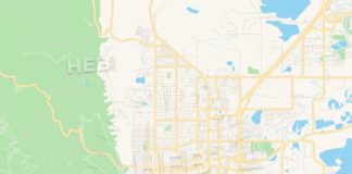 Travel infographic – Empty vector map of Boulder, Colorado, USA