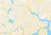 Travel infographic – Empty vector map of Cambridge, Massachusetts, USA