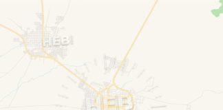 Travel infographic – Empty vector map of Chinandega, Chinandega, Nicaragua