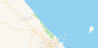 Travel infographic – Empty vector map of Cárdenas, Matanzas, Cuba