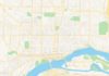 Travel infographic – Empty vector map of Davenport, Iowa, USA