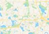 Travel infographic – Empty vector map of Eden Prairie, Minnesota, USA