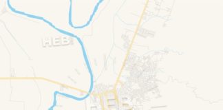 Travel infographic – Empty vector map of El Progreso, Yoro, Honduras