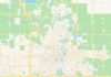 Travel infographic – Empty vector map of Fargo, North Dakota, USA