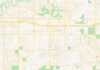 Travel infographic – Empty vector map of Goodyear, Arizona, USA