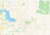 Travel infographic – Empty vector map of Lakeville, Minnesota, USA