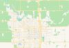 Travel infographic – Empty vector map of Lodi, California, USA