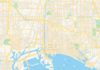 Travel infographic – Empty vector map of Long Beach, California, USA