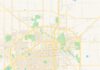 Travel infographic – Empty vector map of Lubbock, Texas, USA