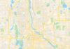 Travel infographic – Empty vector map of Minneapolis, Minnesota, USA