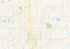 Travel infographic – Empty vector map of Moore, Oklahoma, USA