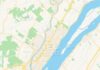Travel infographic – Empty vector map of Repentigny, Quebec, Canada