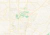 Travel infographic – Empty vector map of Rio Rancho, New Mexico, USA