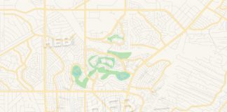 Travel infographic – Empty vector map of Rio Rancho, New Mexico, USA