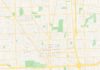 Travel infographic – Empty vector map of Royal Oak, Michigan, USA