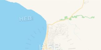 Travel infographic – Empty vector map of Saint-Marc, Artibonite, Haiti