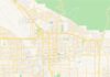 Travel infographic – Empty vector map of San Bernardino, California, USA